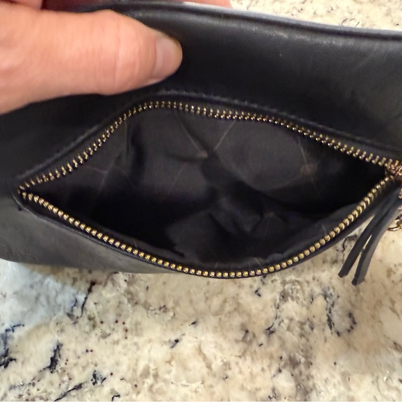 MMS Design Studio EUC Black Woven Leather Crossbody - Picture 4 of 6